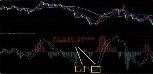 DIF和DEA都位于零轴下方